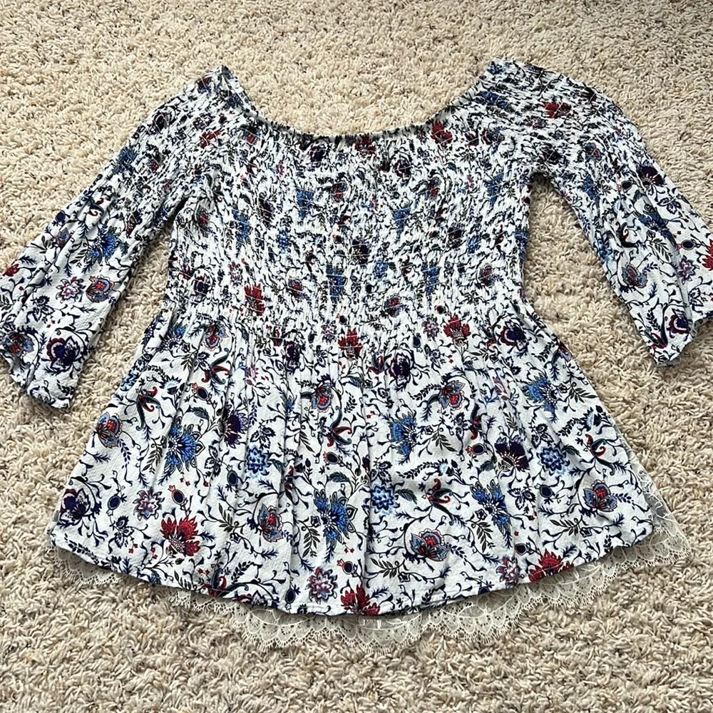 Multicolor Roused Blouse - Picture 4 of 4